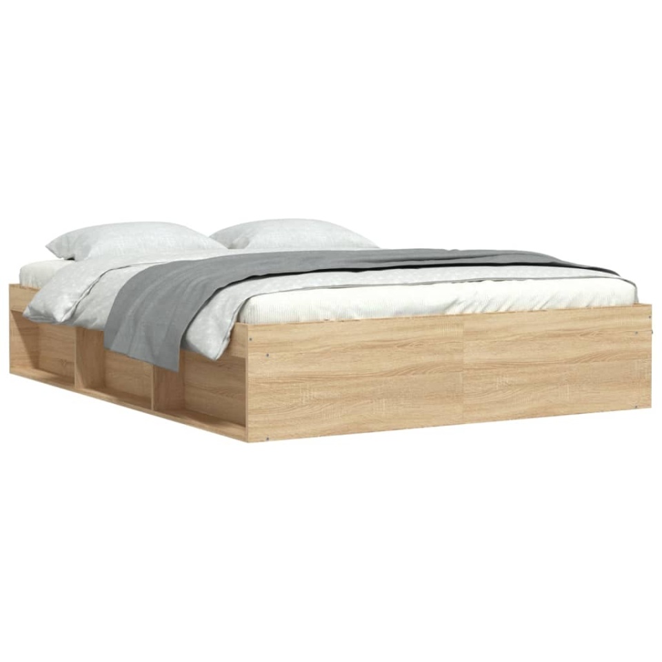 Cadru de pat, stejar sonoma, 140x190 cm - 1 | YEO