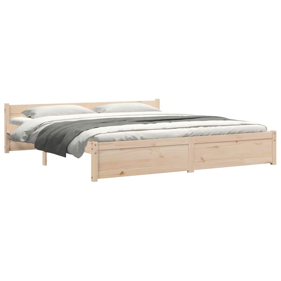 Cadru de pat Super King, 180x200 cm, lemn masiv - 3 | YEO