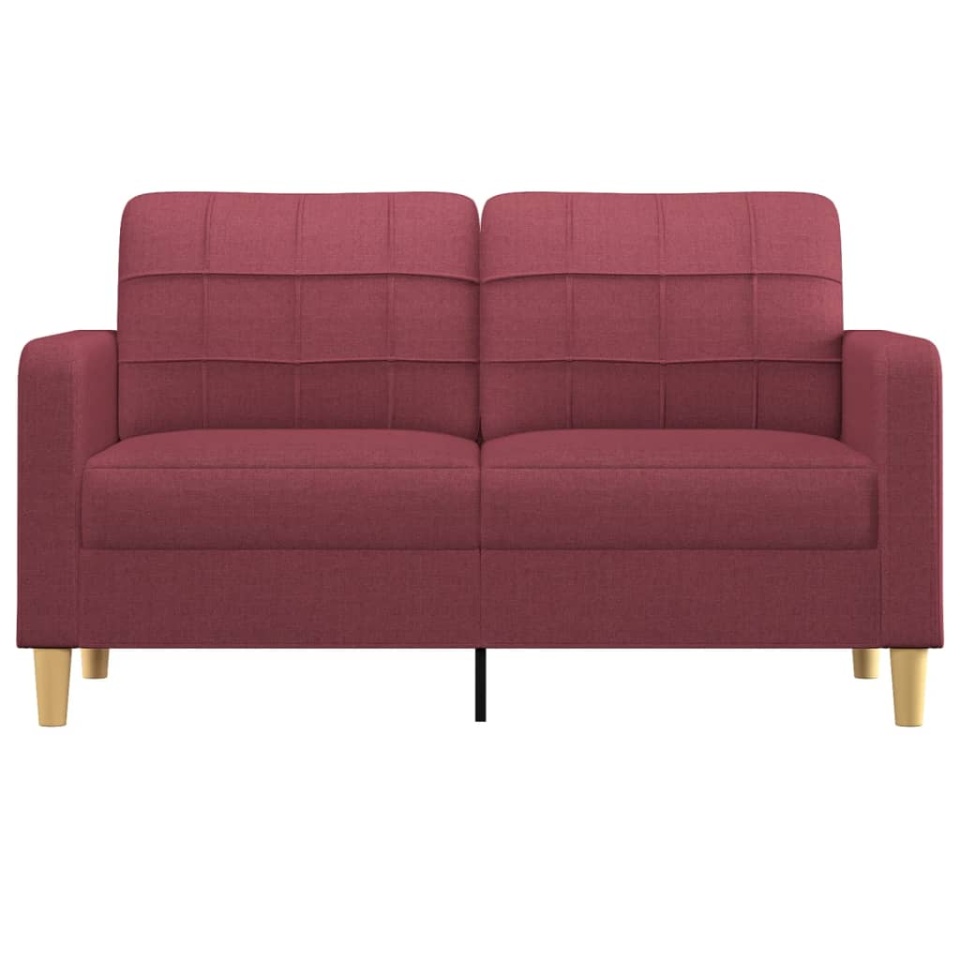 Canapea cu 2 locuri, roșu vin, 140 cm, material textil - 2 | YEO
