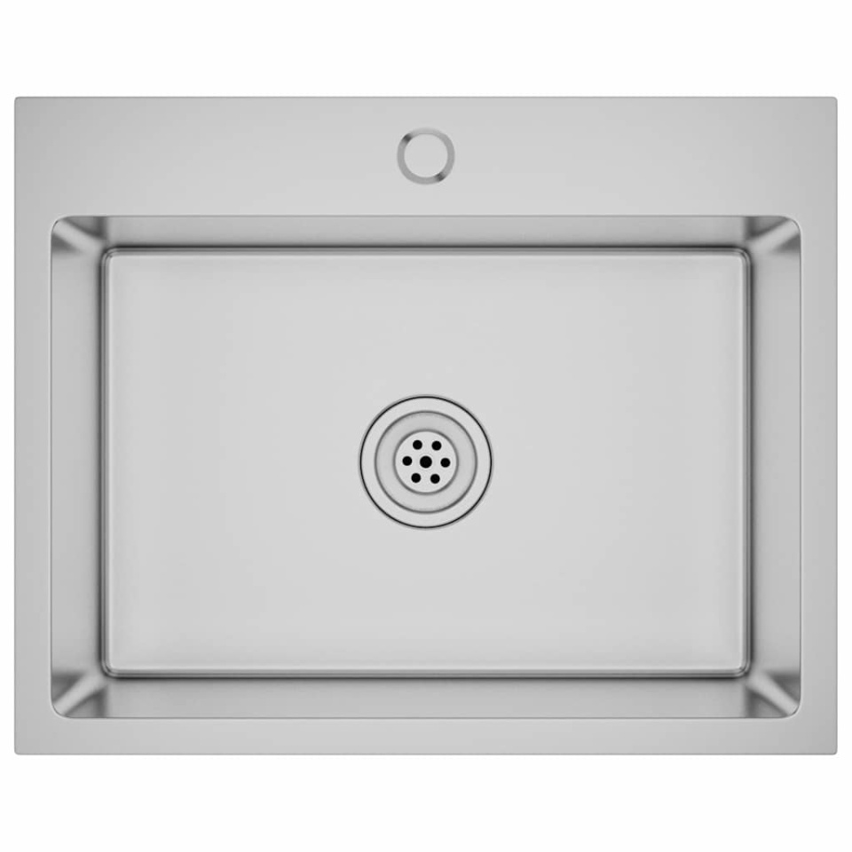Chiuvetă de bucătărie lucrată manual, oțel inoxidabil - 1 | YEO