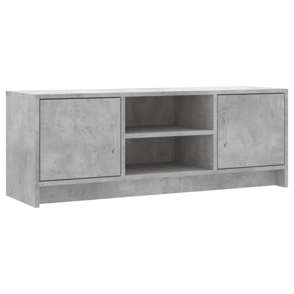 Comodă TV, gri beton, 102x30x37,5 cm, lemn prelucrat - 1 | YEO