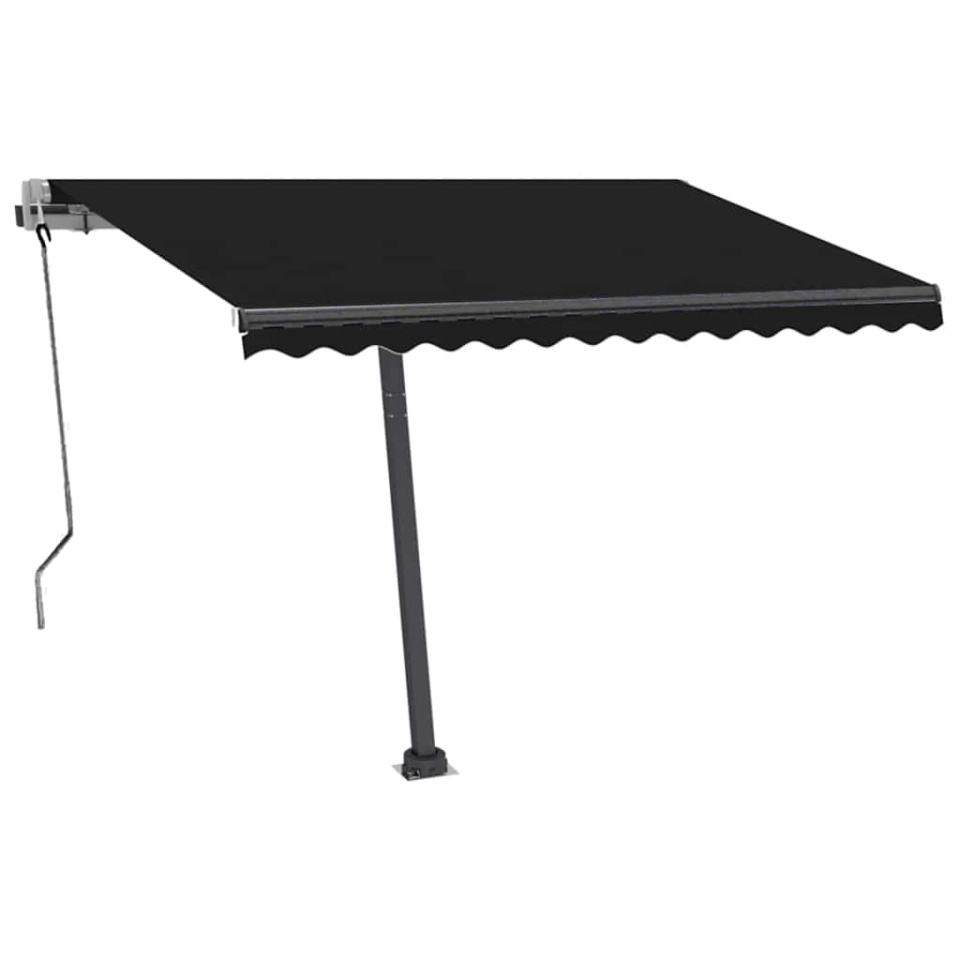 Copertină autonomă retractabilă automat, antracit, 350x250 cm - 2 | YEO