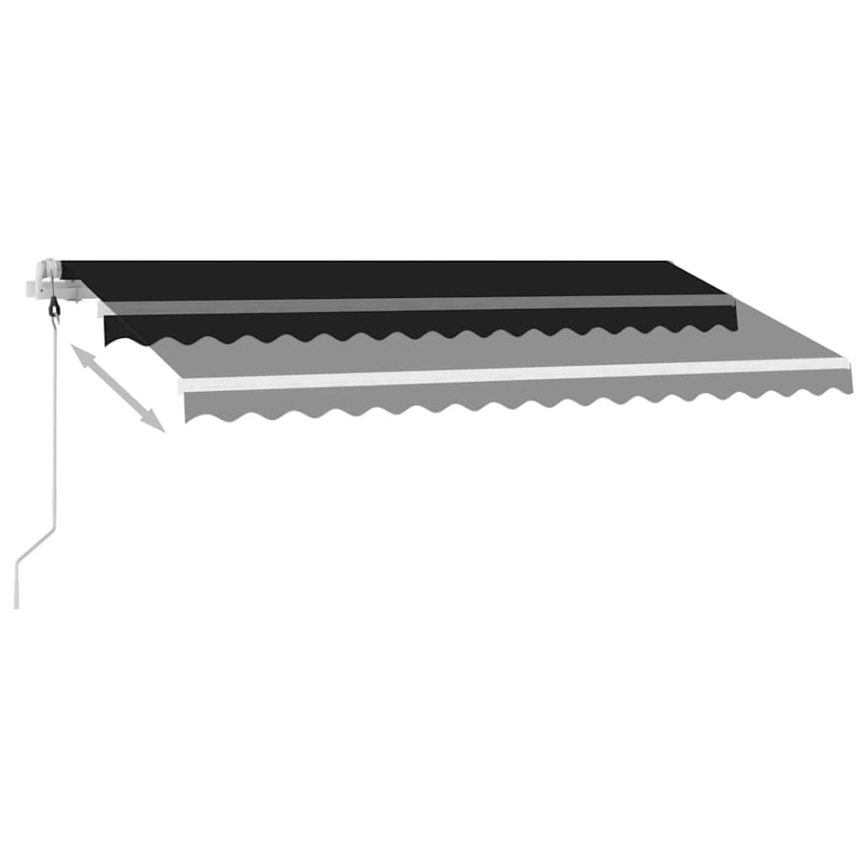 Copertină autonomă retractabilă automat, antracit, 400x300 cm - 3 | YEO