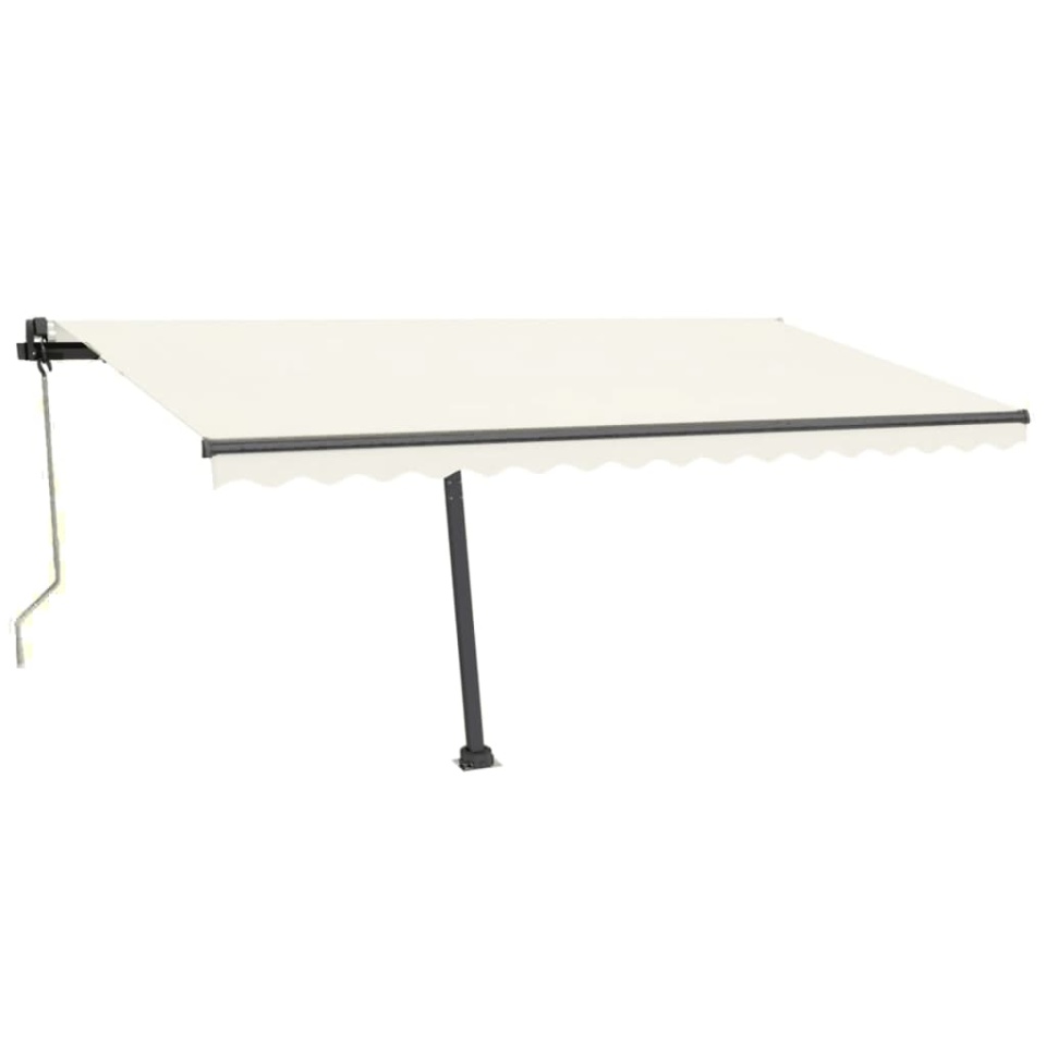 Copertină autonomă retractabilă automat, crem, 450x350 cm - 1 | YEO