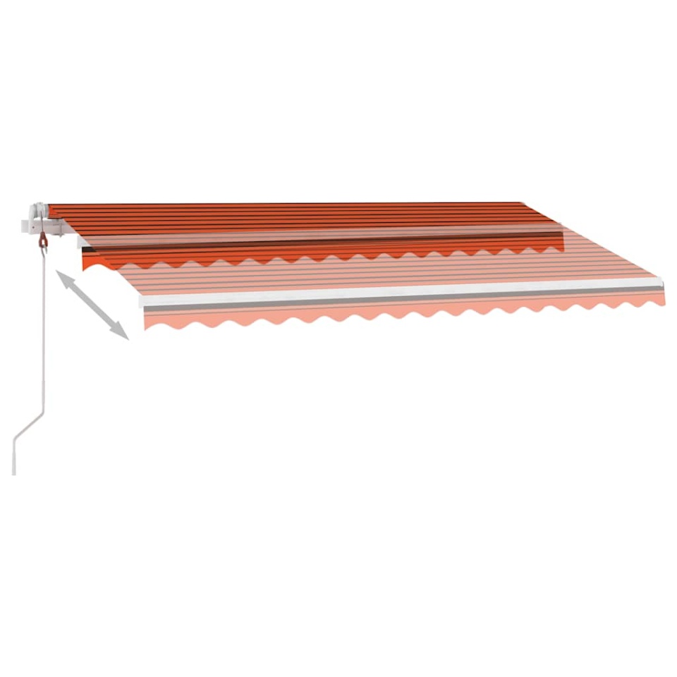 Copertină autonomă retractabilă automat oranj&maro, 400x300 cm - 3 | YEO