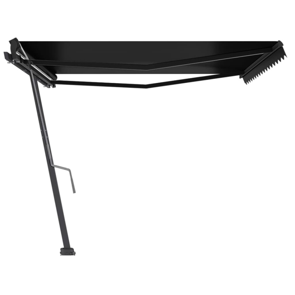 Copertină autonomă retractabilă manual, antracit, 450x300 cm - 3 | YEO