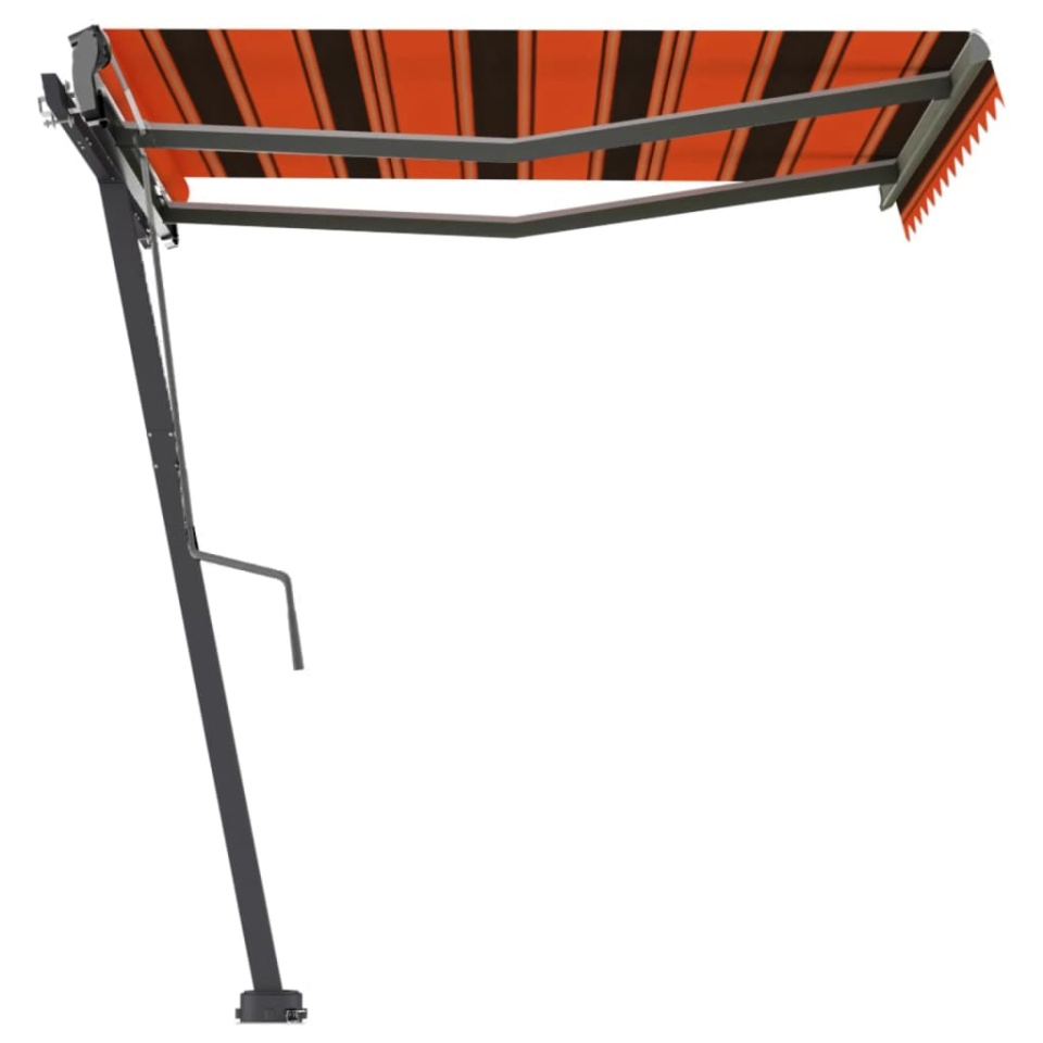 Copertină autonomă retractabilă manual oranj & maro 300x250 cm - 2 | YEO