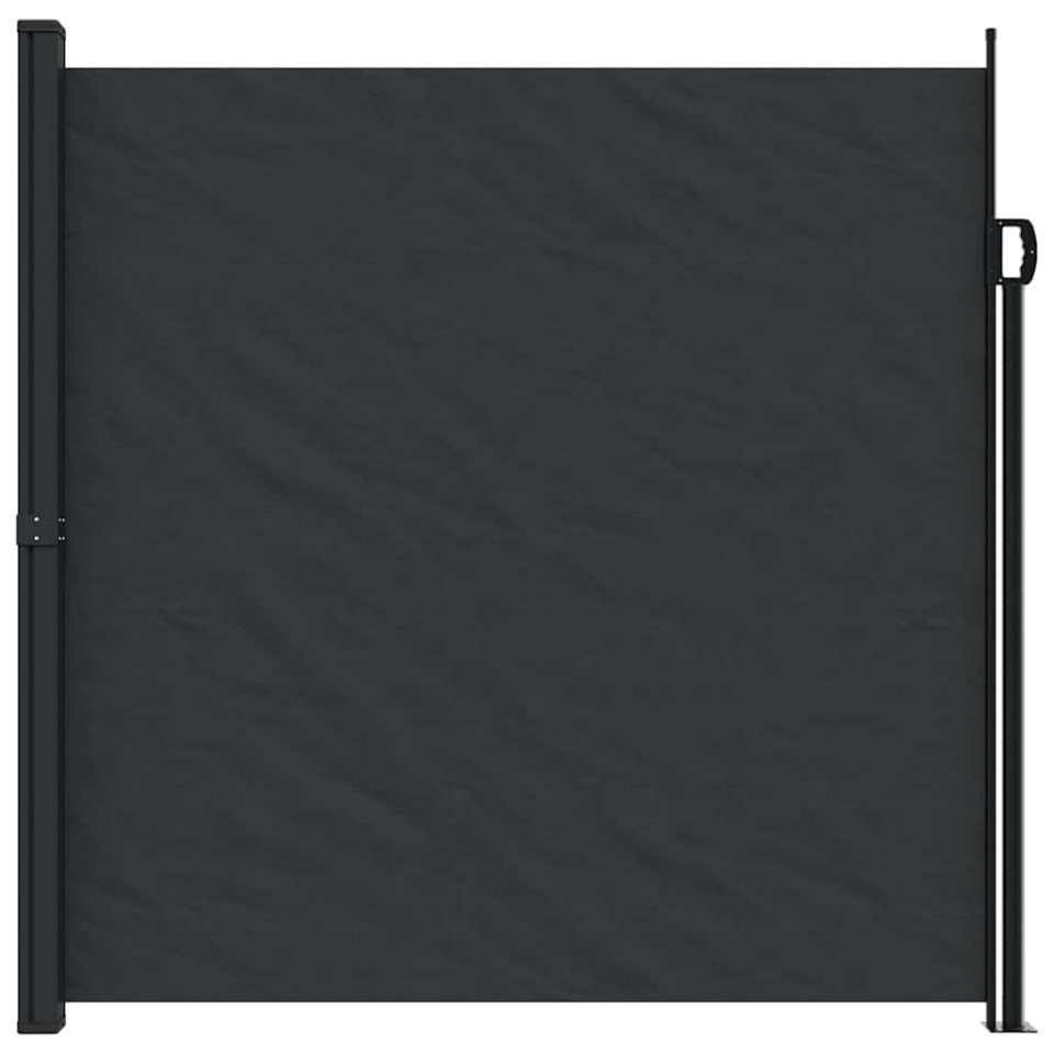 Copertina laterală retractabilă, negru, 200x500 cm - 2 | YEO