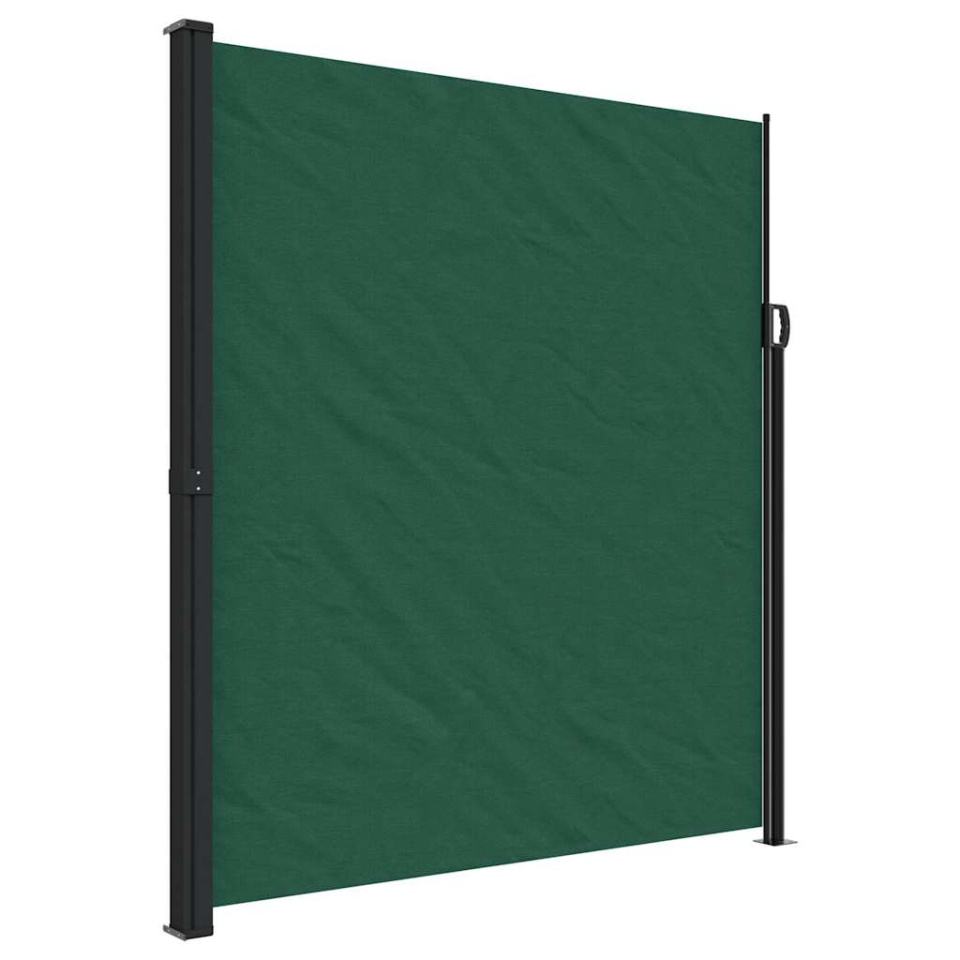 Copertina laterală retractabilă, verde închis, 220x500 cm - 1 | YEO