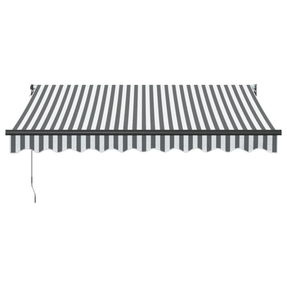 Copertină retractabilă antracit/alb, 3x2,5 m, textil/aluminiu - 2 | YEO