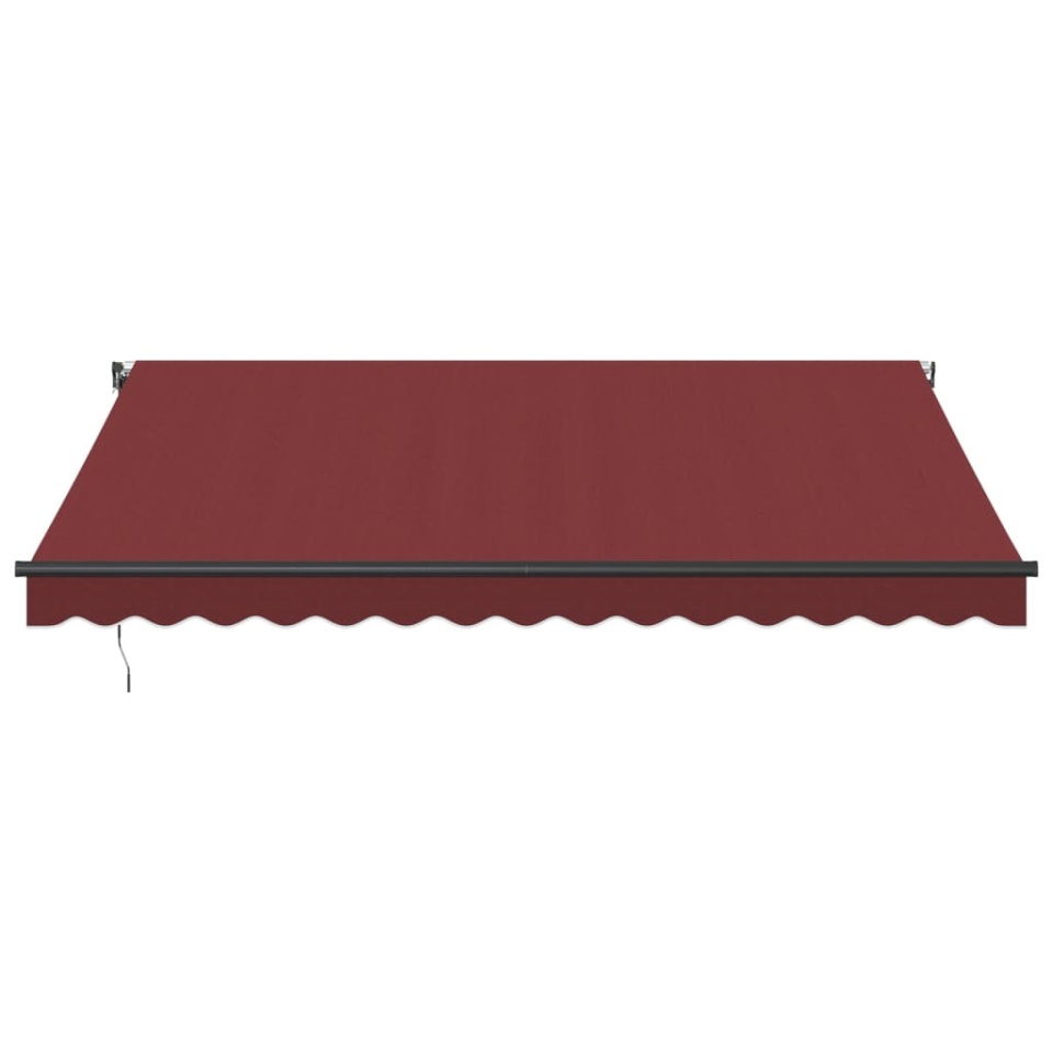 Copertina retractabilă automat cu LED-uri, vișiniu, 400x350 cm - 3 | YEO