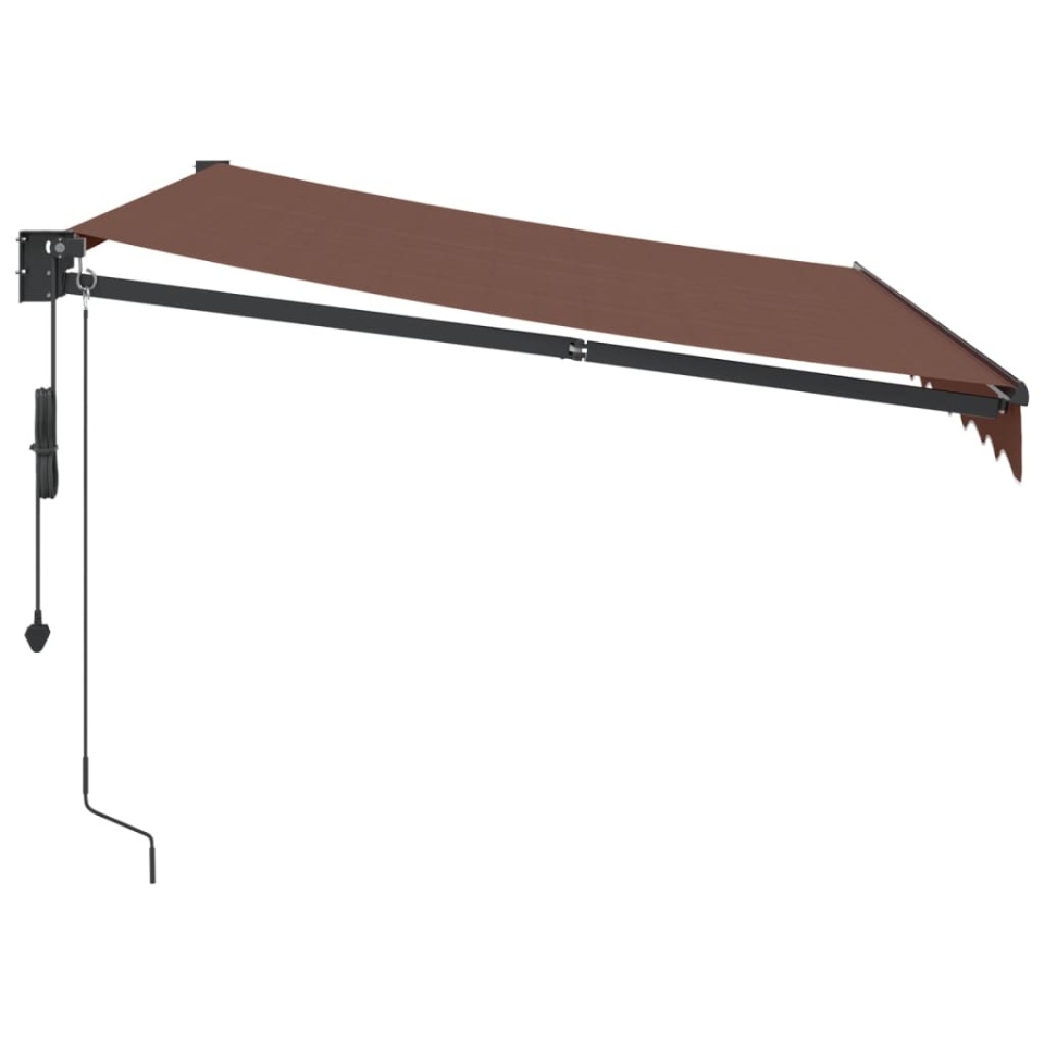 Copertina retractabilă automat, maro, 300x250 cm - 3 | YEO