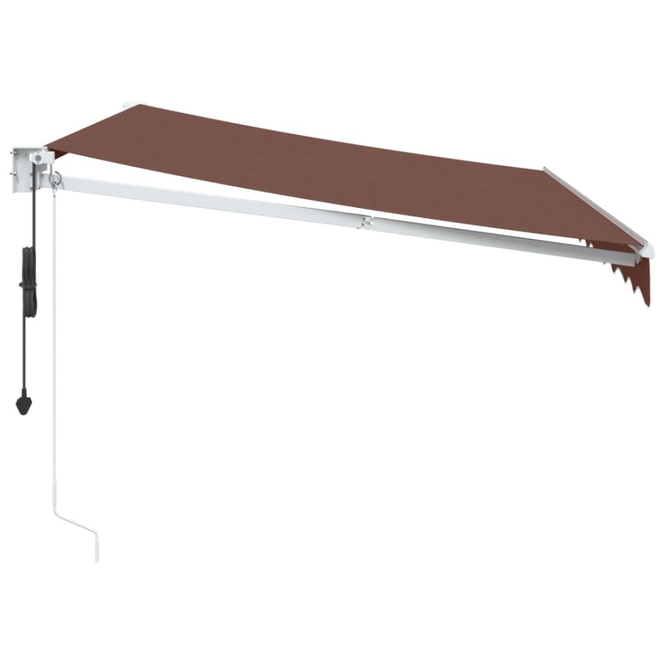 Copertina retractabilă automat, maro, 300x250 cm - 3 | YEO