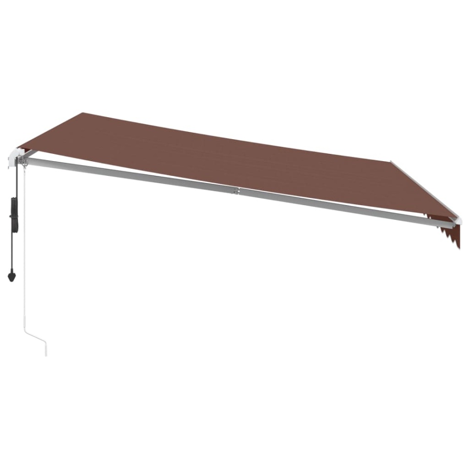 Copertina retractabilă automat, maro, 400x350 cm - 3 | YEO