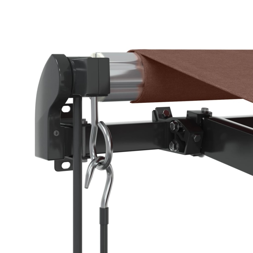 Copertina retractabilă automat, maro, 600x350 cm - 4 | YEO