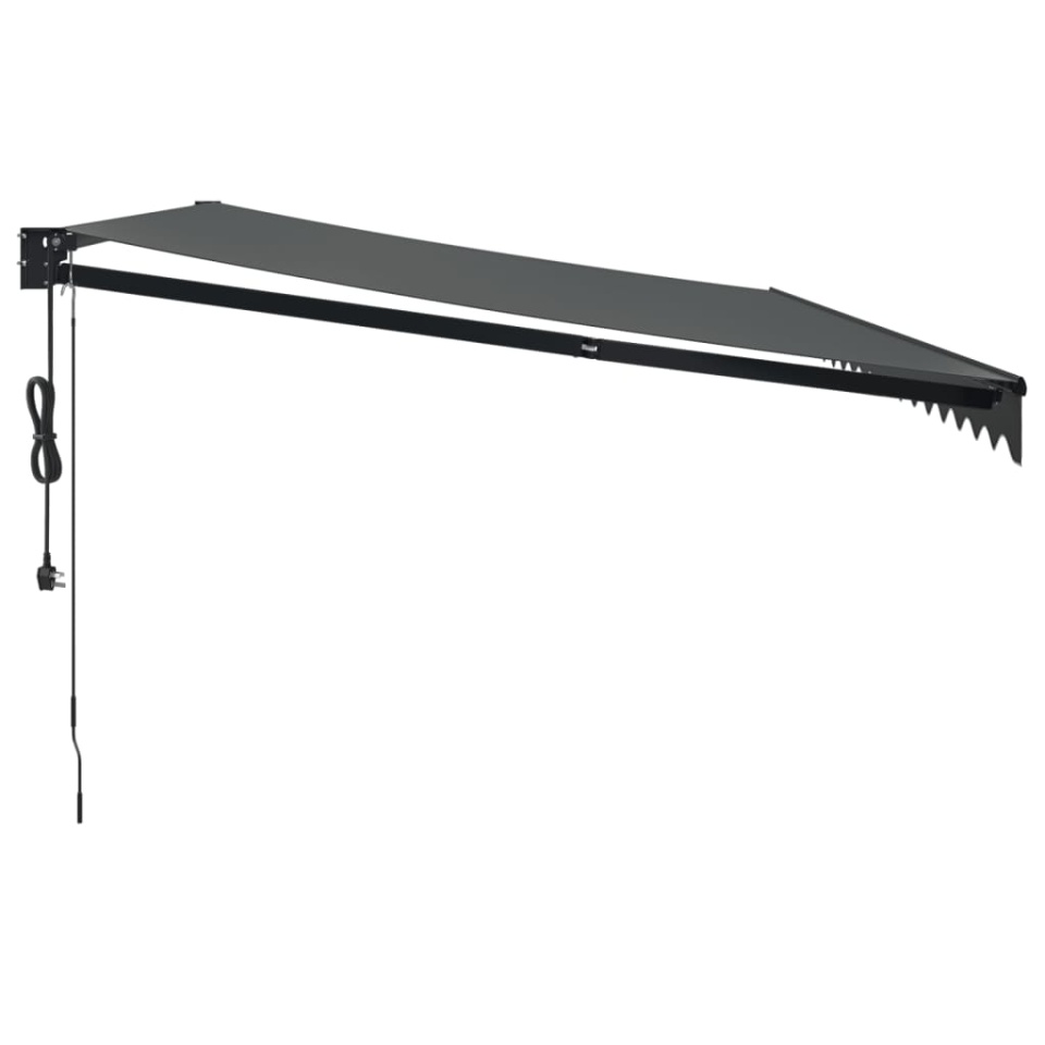 Copertină retractabilă automată, antracit, 5x3 m - 3 | YEO