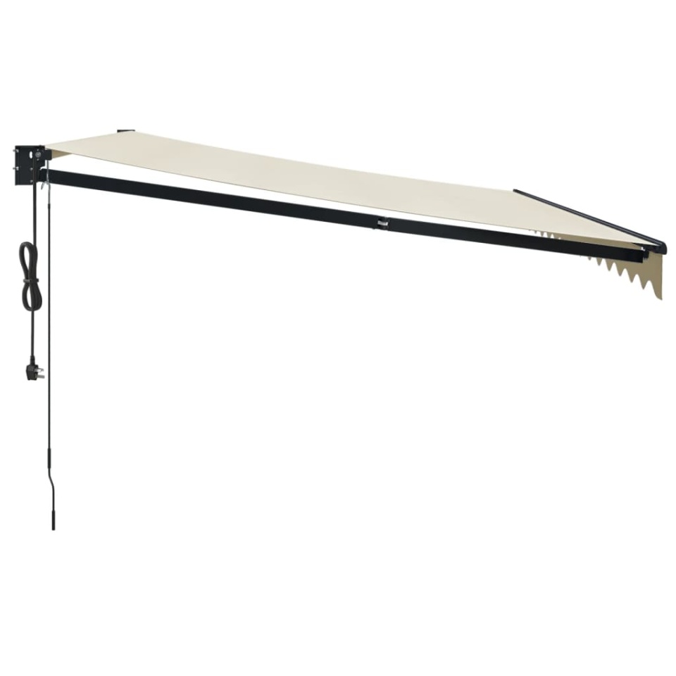 Copertină retractabilă automată, crem, 4x3 m - 3 | YEO