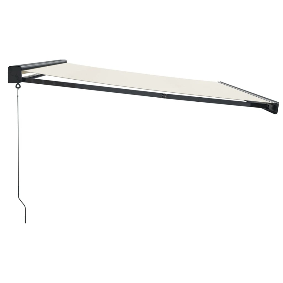 Copertină retractabilă, crem, 4x3 m, textil și aluminiu - 3 | YEO