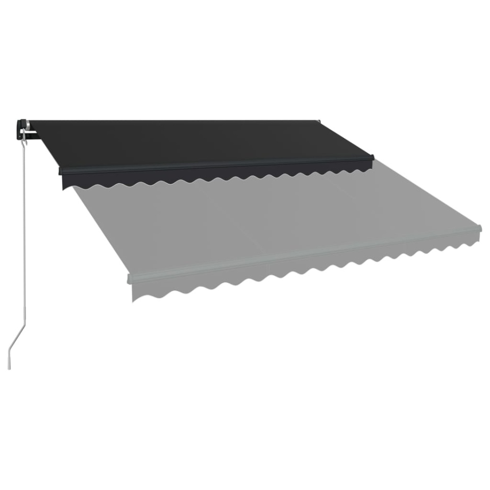 Copertină retractabilă manual, antracit, 450 x 300 cm - 2 | YEO