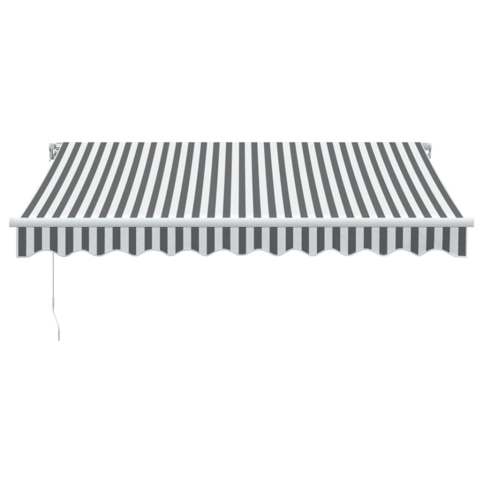 Copertină retractabilă manual, antracit/alb, 300x250 cm - 2 | YEO