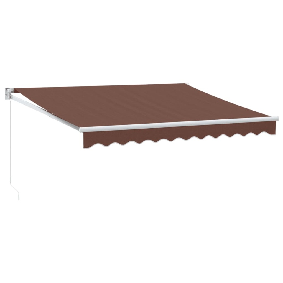 Copertină retractabilă manual, maro, 300x250 cm - 1 | YEO