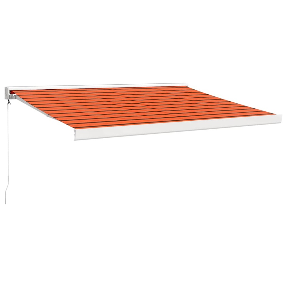 Copertină retractabilă portocaliu/maro 3,5x2,5m textil/aluminiu - 1 | YEO