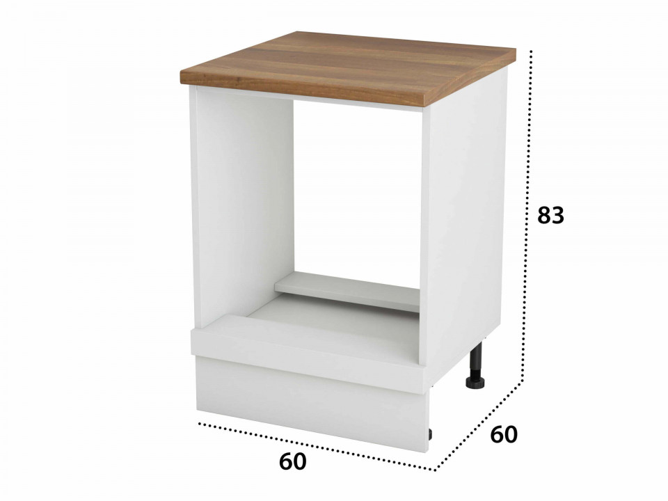 Corp cuptor, Alfa, Alb, blat termic nuc, PAL, 83x60x60 cm - 3 | YEO