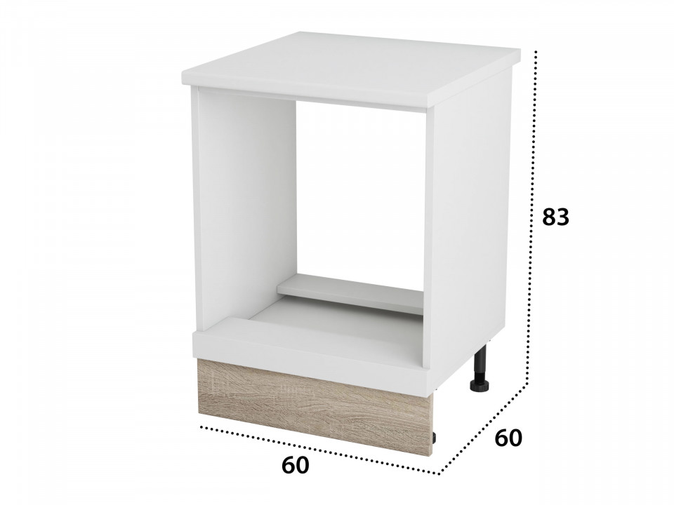 Corp cuptor, Alfa, Alb Sonoma, blat alb, PAL, 83x60x60 cm - 3 | YEO