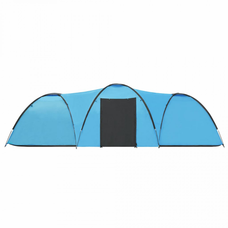 priority calligraphy Ant Cort camping tip iglu, 8 persoane, albastru, 650x240x190 cm