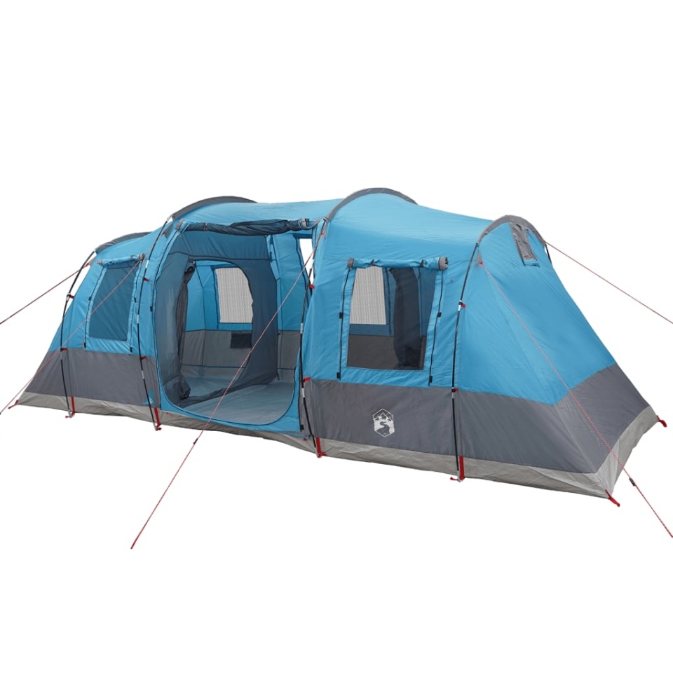 Cort de camping tunel pentru 4 persoane, albastru, impermeabil - 3 | YEO