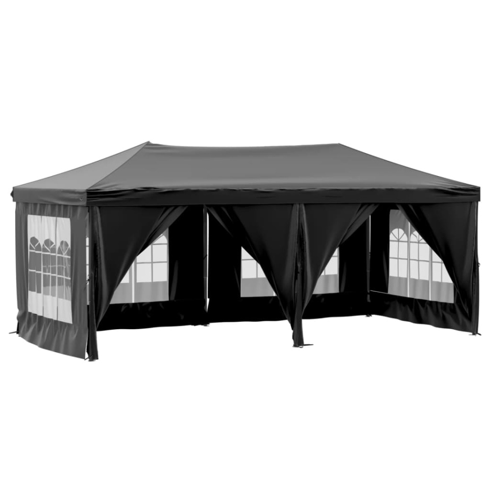 Cort pliabil pentru petrecere, pereți laterali, negru, 3x6 m - 1 | YEO