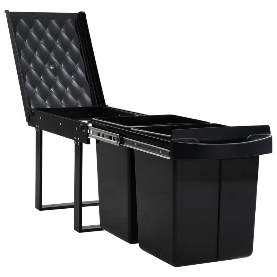 Coș gunoi retractabil pentru dulap bucătărie, silențios, 48 L - 3 | YEO