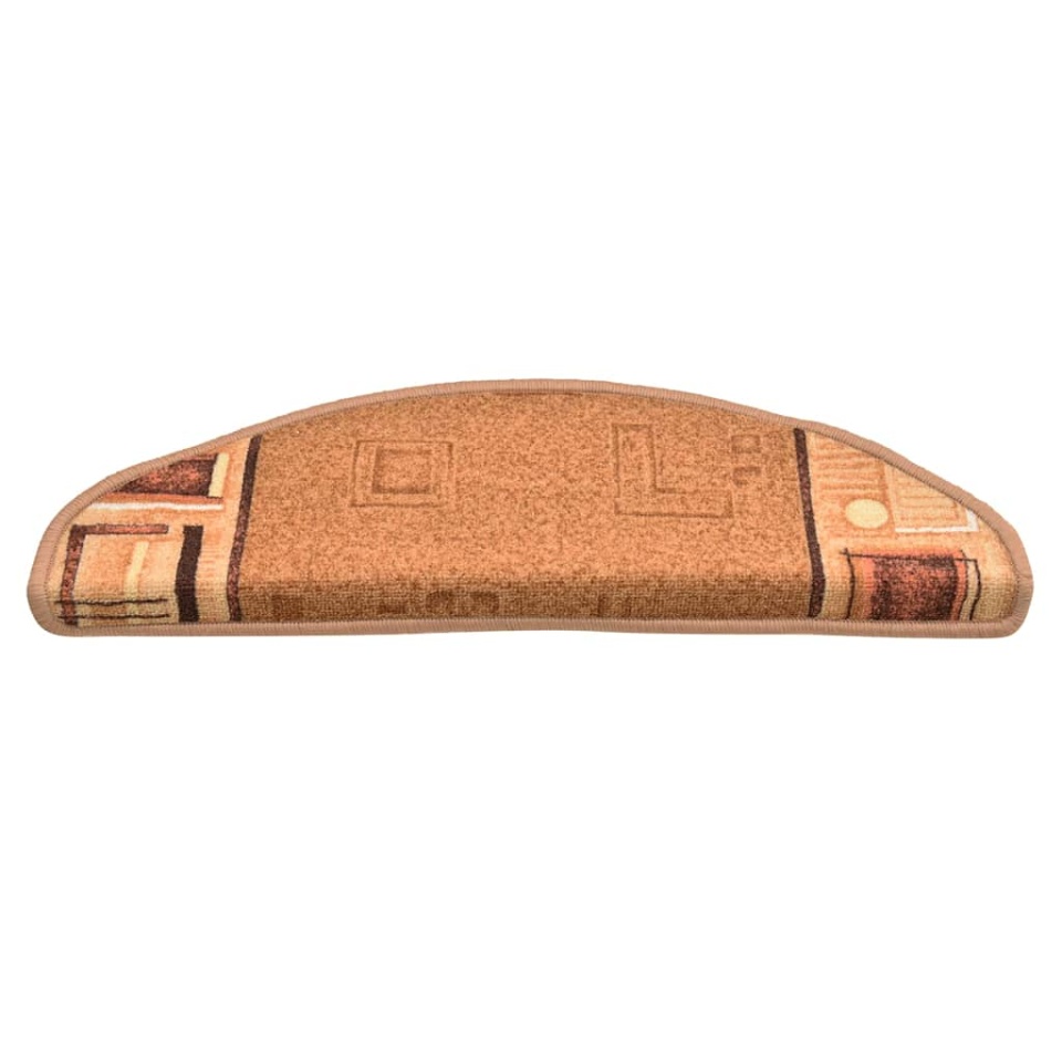 Covorașe scări autoadezive, 15 buc., bej, 65x21x4 cm - 2 | YEO