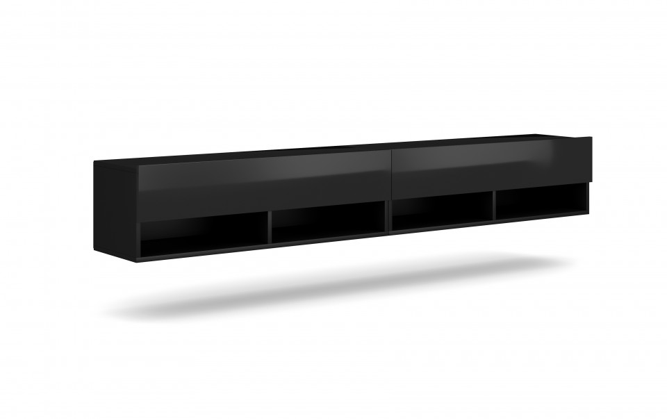 Derby 200 Tv Stand Black/Black High Gloss