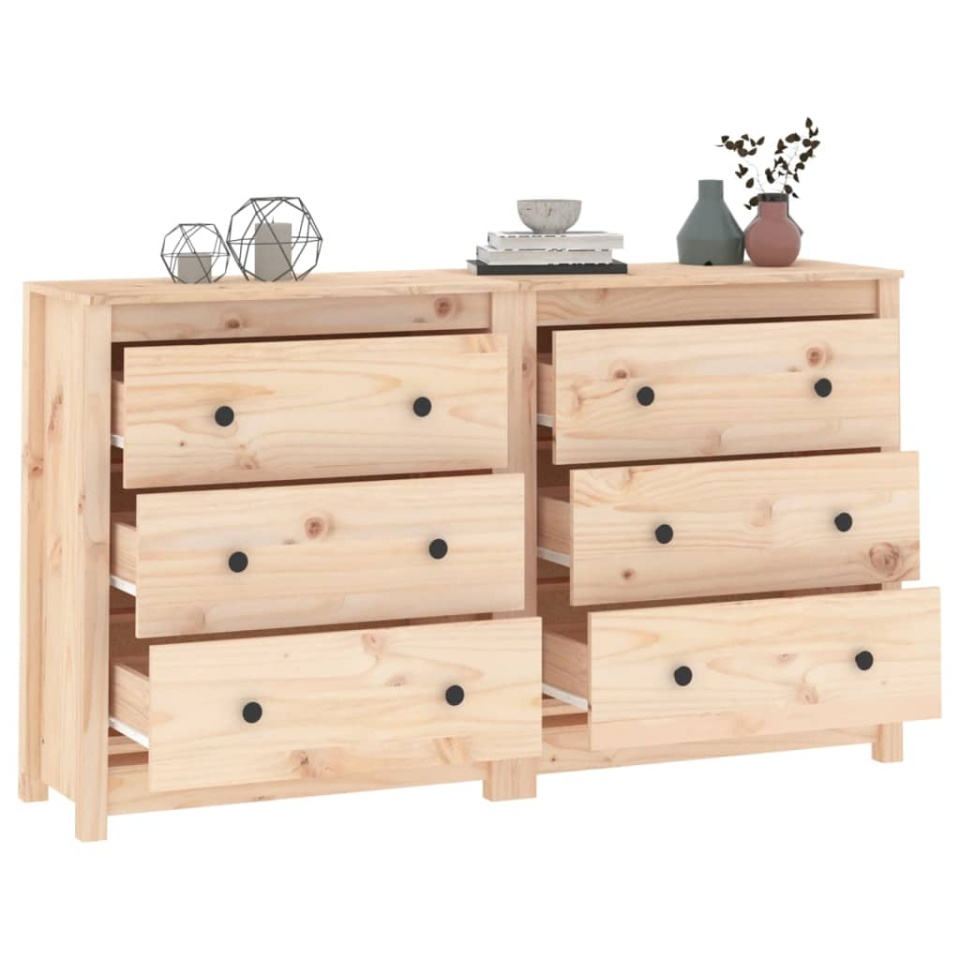 Dulap, 140x35x80 cm, lemn masiv de pin - 3 | YEO