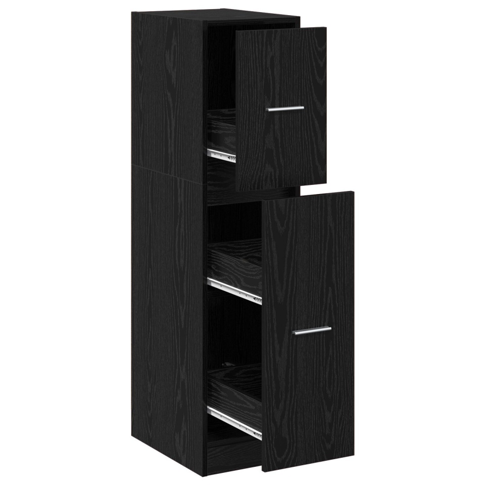 Dulap apotecă Stejar negru 30x41x118 cm Lemn prelucrat - 1 | YEO