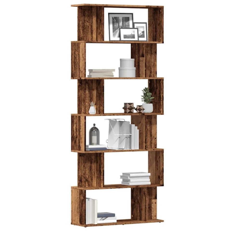 Dulap cu cărți din lemn vechi 80x24x192 cm lemn prelucrat