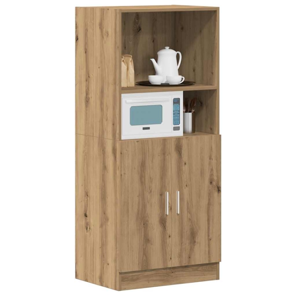 Dulap de bucătărie stejar artizanal 57x41,5x131,5 cm lemn - 2 | YEO