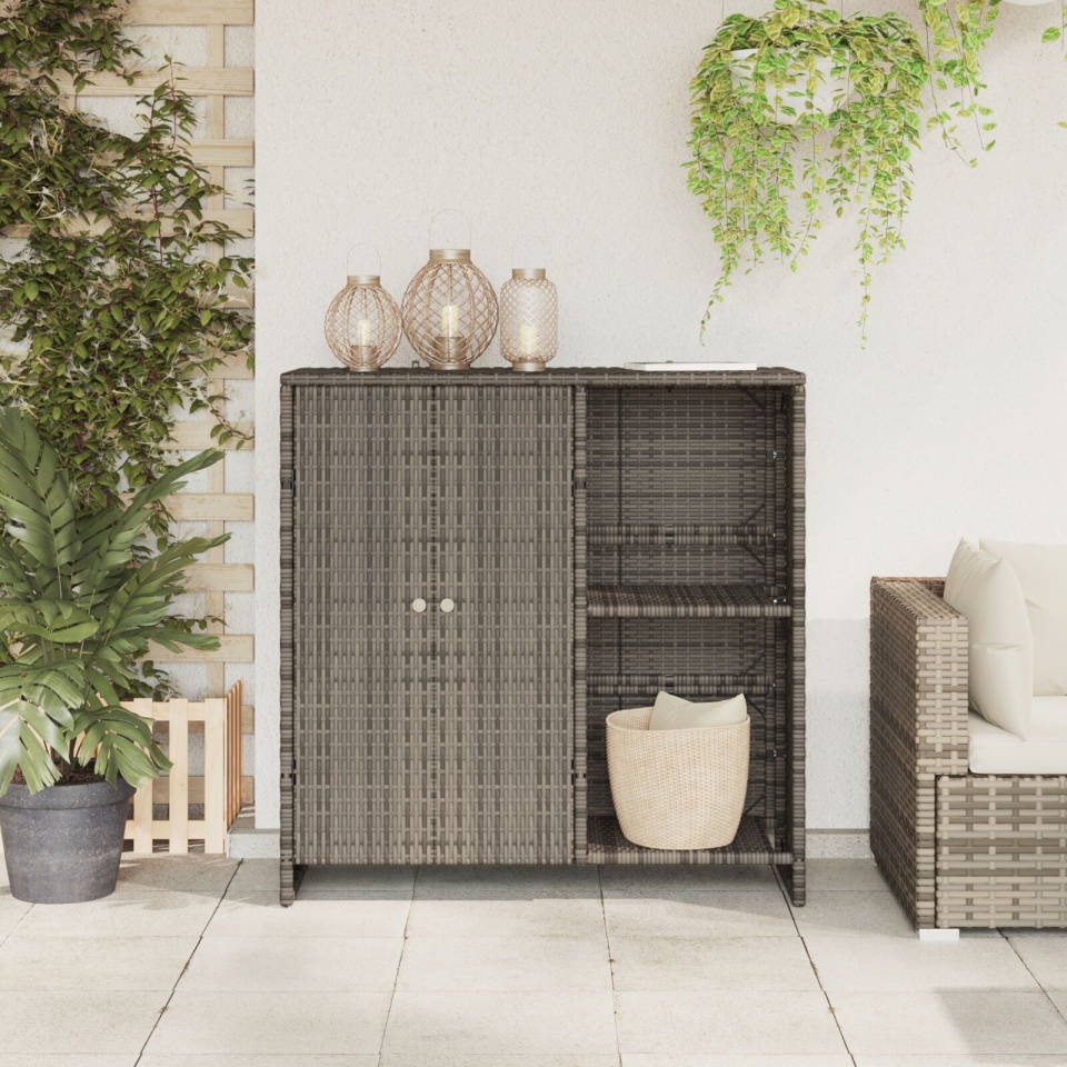 Dulap de depozitare Gri 100x36x102 cm Ratan - 2 | YEO