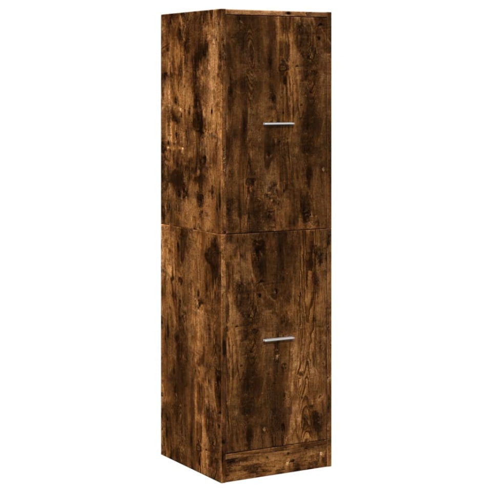 Dulap de farmacie stejar fumuriu, 40x41x144,5cm, lemn prelucrat - 2 | YEO