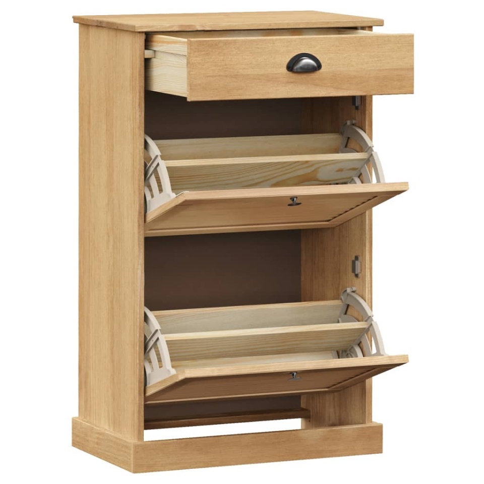 Dulap de pantofi VIGO, 60x35x96 cm, lemn masiv de pin - 3 | YEO