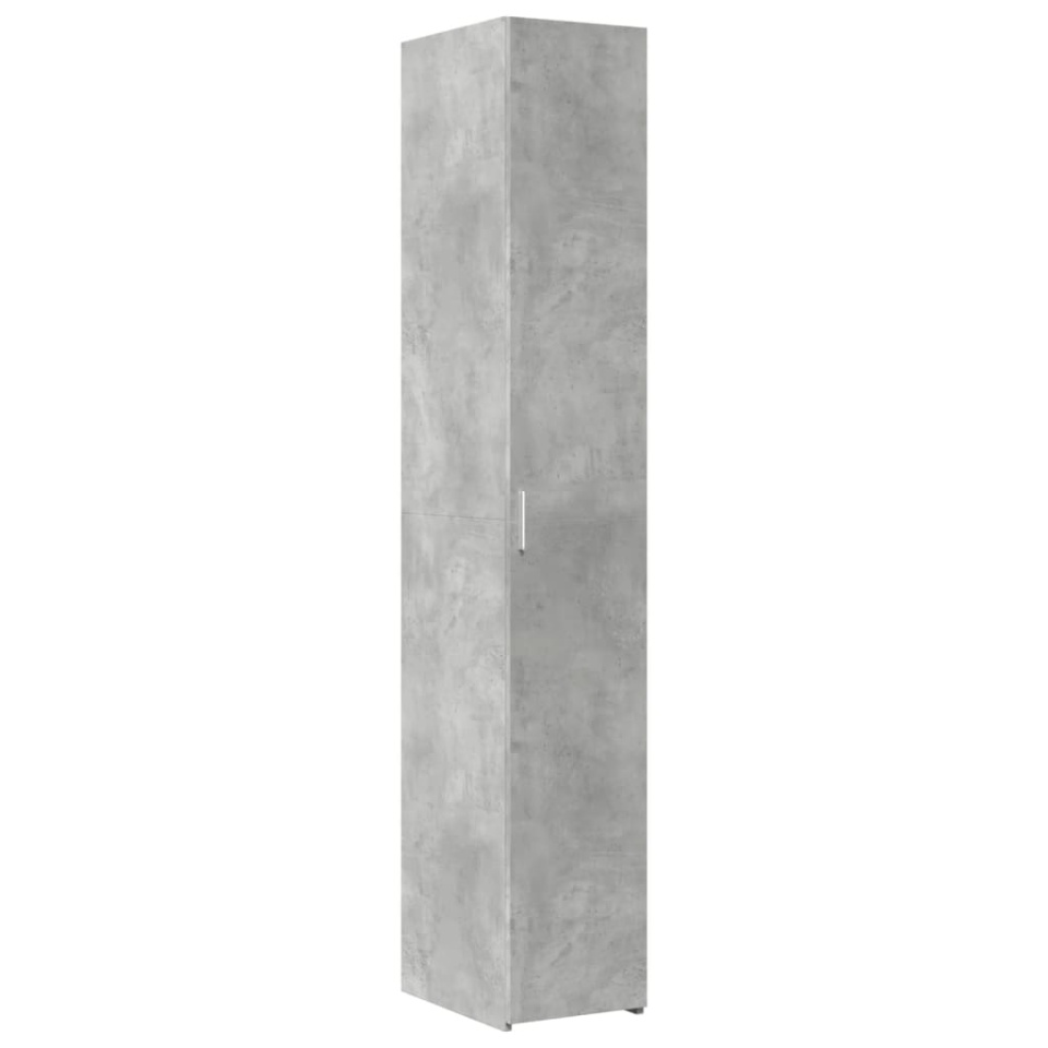 Dulap înalt, gri beton, 30x42,5x185 cm, lemn prelucrat - 1 | YEO