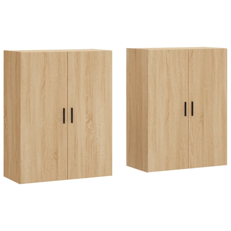 Dulapuri montate pe perete, 2 buc, stejar sonoma, 69,5x34x90 cm - 1 | YEO