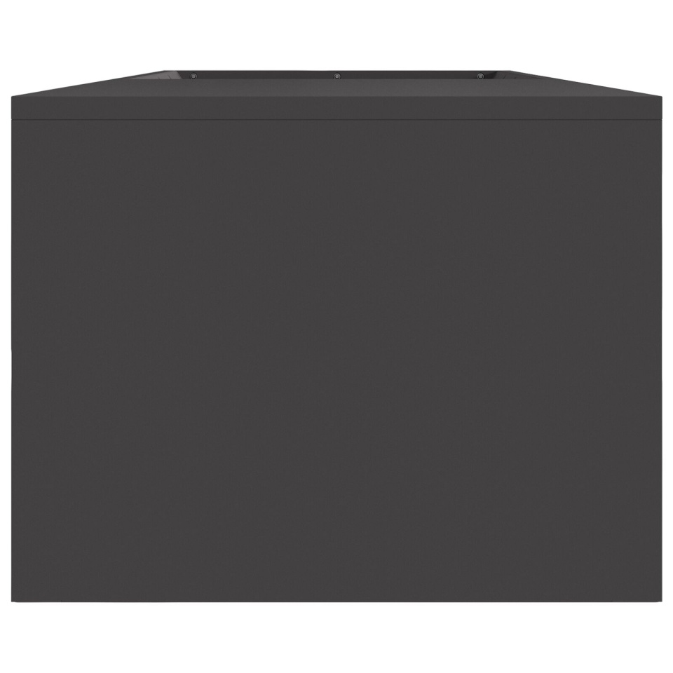 Foc cu Spațiu pentru Lemne Negru 160x45x35 cm Oțel - 3 | YEO
