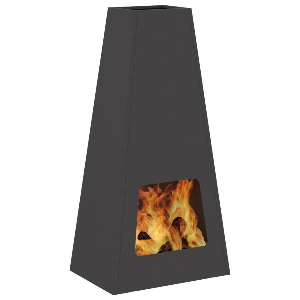 Focar Negru 50x35x100 cm Oțel - 2 | YEO