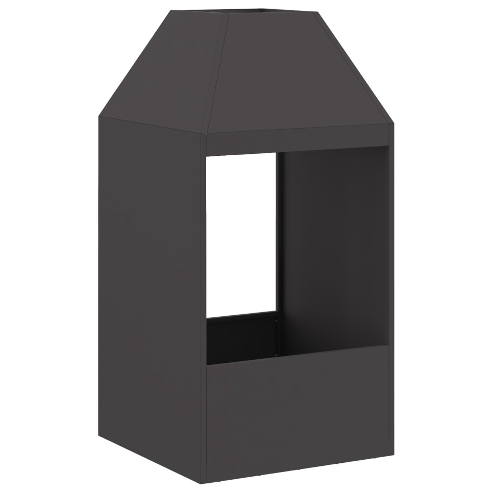 Focul Negru 50x50x100 cm din Oțel - 3 | YEO