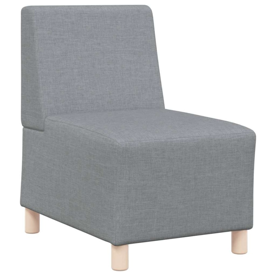 Fotoliu canapea, gri deschis, 55 cm, material textil - 1 | YEO