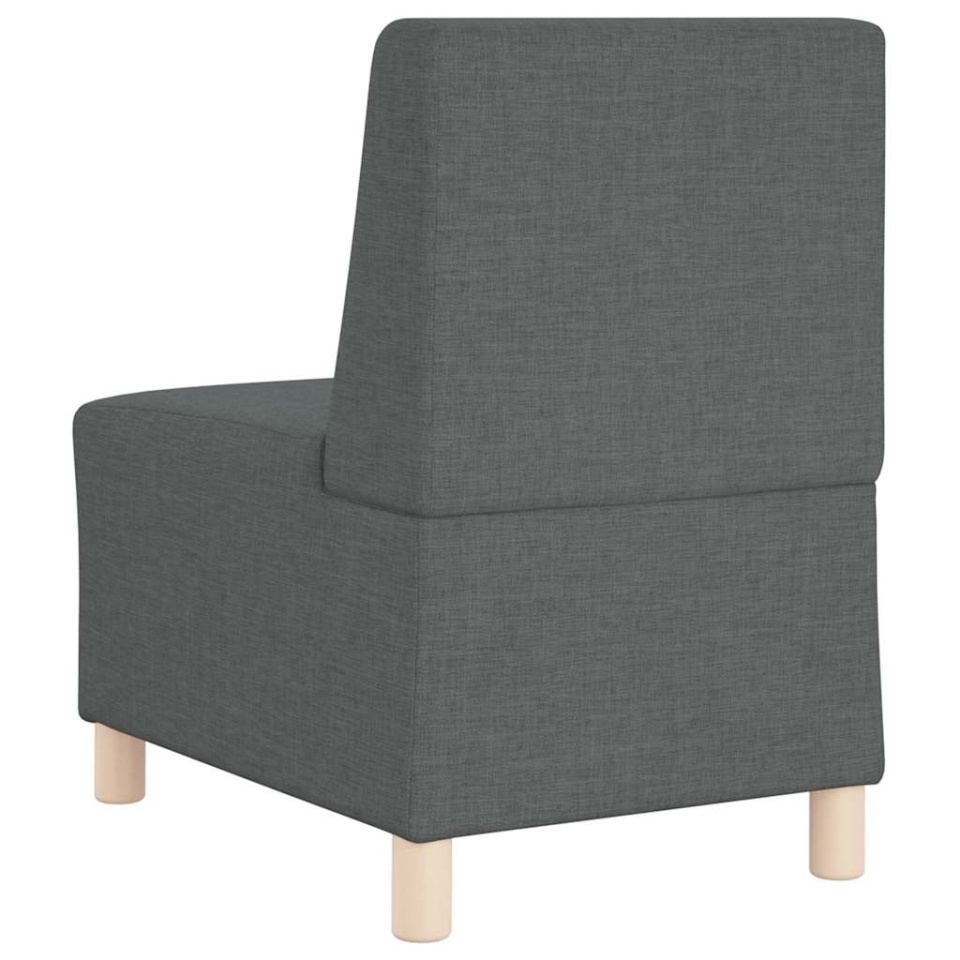 Fotoliu canapea, gri închis, 55 cm, material textil - 4 | YEO