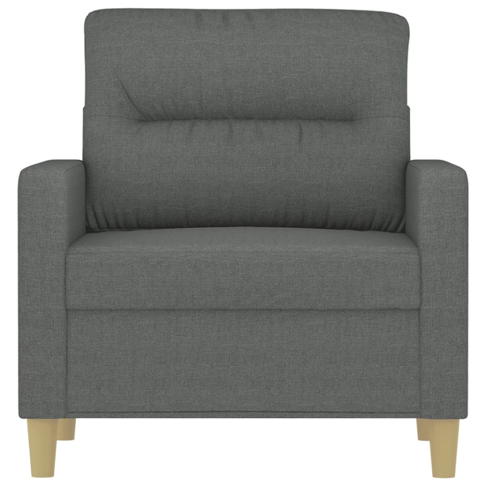 Fotoliu canapea, gri închis, 60 cm, material textil - 2 | YEO