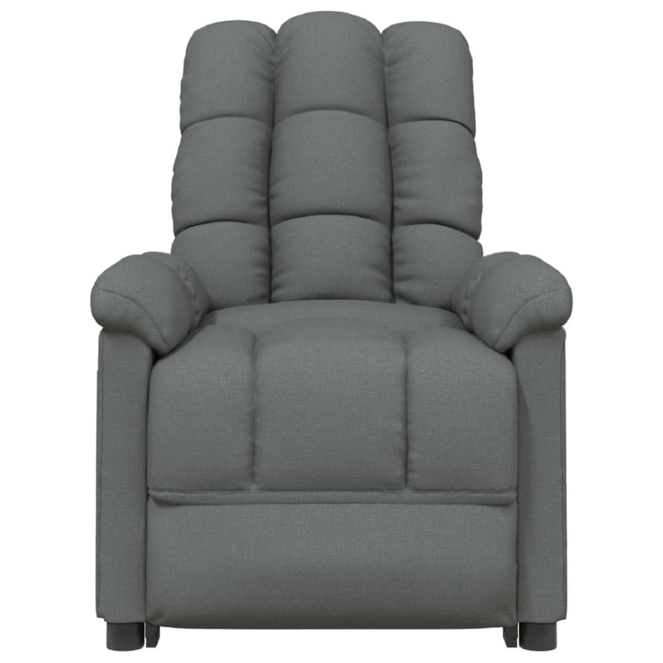 Fotoliu rabatabil, gri închis, material textil - 2 | YEO